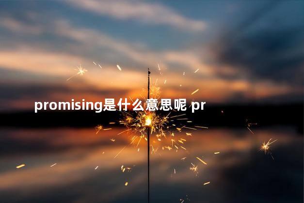 promising是什么意思呢 progress是什么意思英语